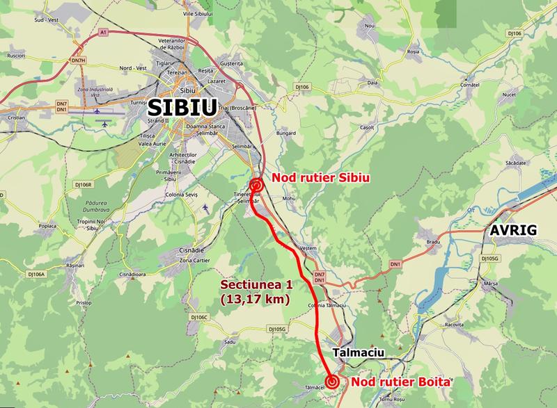 Lucrările la Autostrada Sibiu-Pitești