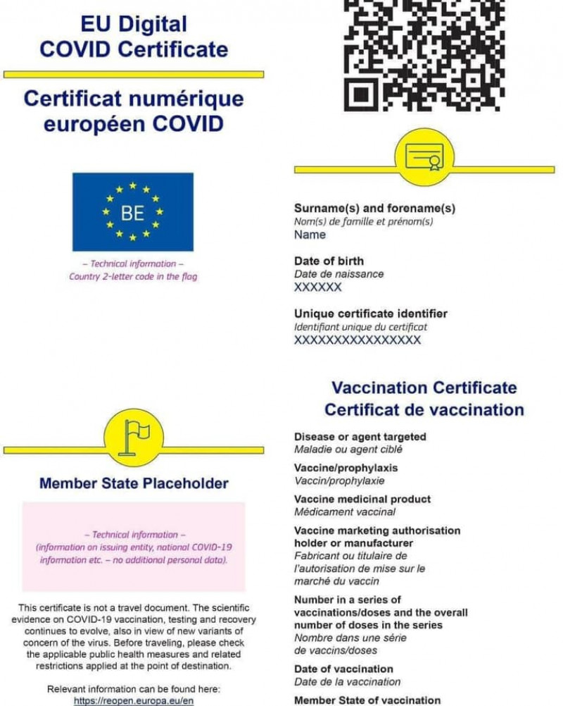 certificatul de vaccinare