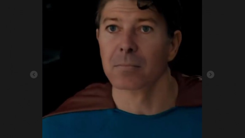Florin Cîțu se crede „Superman” într-un clip publicat de acesta pe Instagram