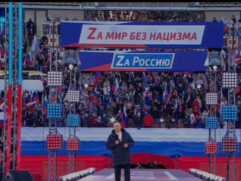 Discurs incredibil al lui Vladimir Putin pe stadion, la sărbătorirea Crimeii