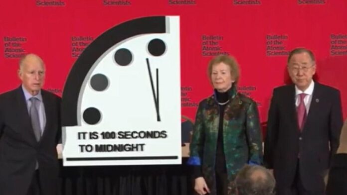 „Ceasul Apocalipsei” va fi actualizat marți, în contextul războiului