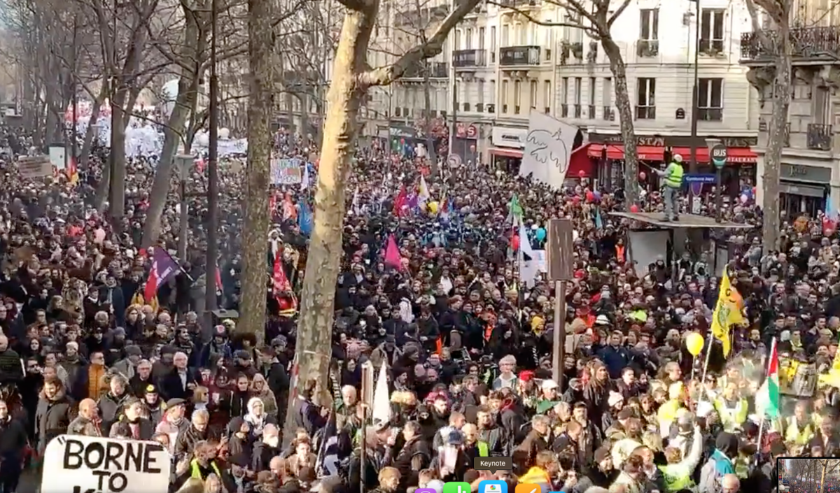 Proteste masive au avut loc în Franța, peste 25 milioane de oameni