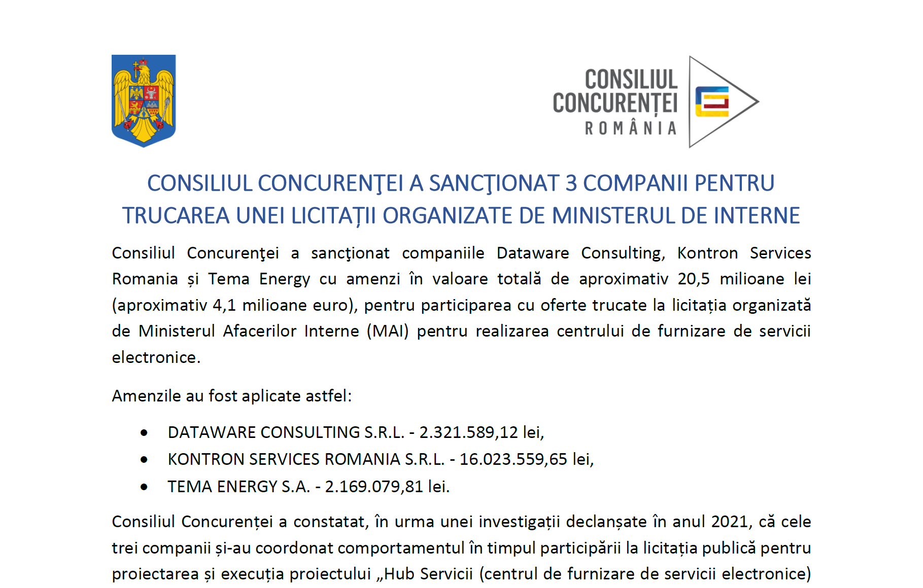 consiliul concurentei