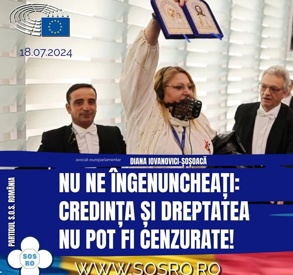 Diana Șoșoacă, criticată dur de preoți pentru comportamentul din Parlamentul European. „Icoana nu face politică, nu protestează, nu validează războaie”