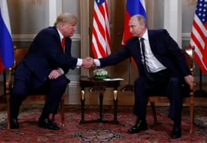 Donald Trump și Vladimir Putin, în primul mandat al președintelui SUA