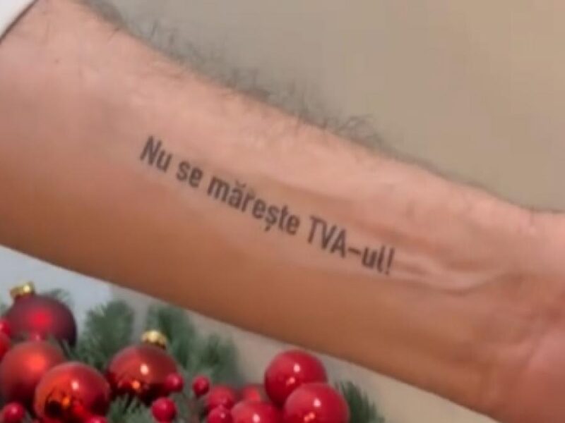 ciolacu si a tatuat pe mana mesajul nu se mareste tva ul dupa ce guvernul a inghetat pensiile si salariile 943909
