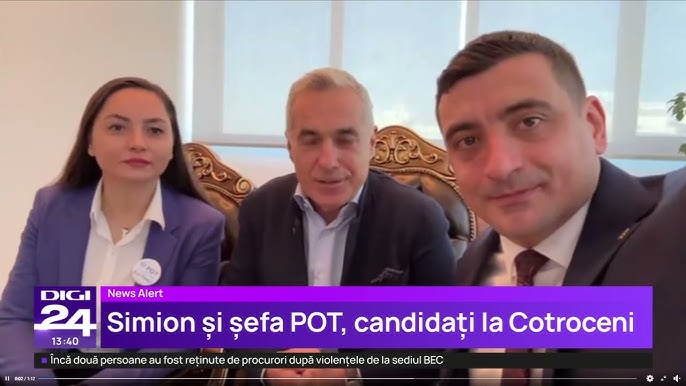 George Simion, Călin Georgescu și Anamaria Gavrilă