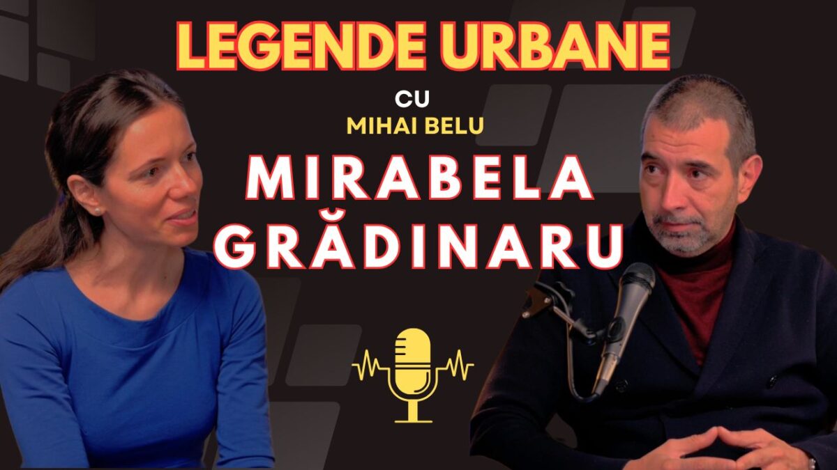 Mirabela Grădinaru, partenera de viață a lui Nicușor Dan, la Legende Urbane cu Mihai Belu