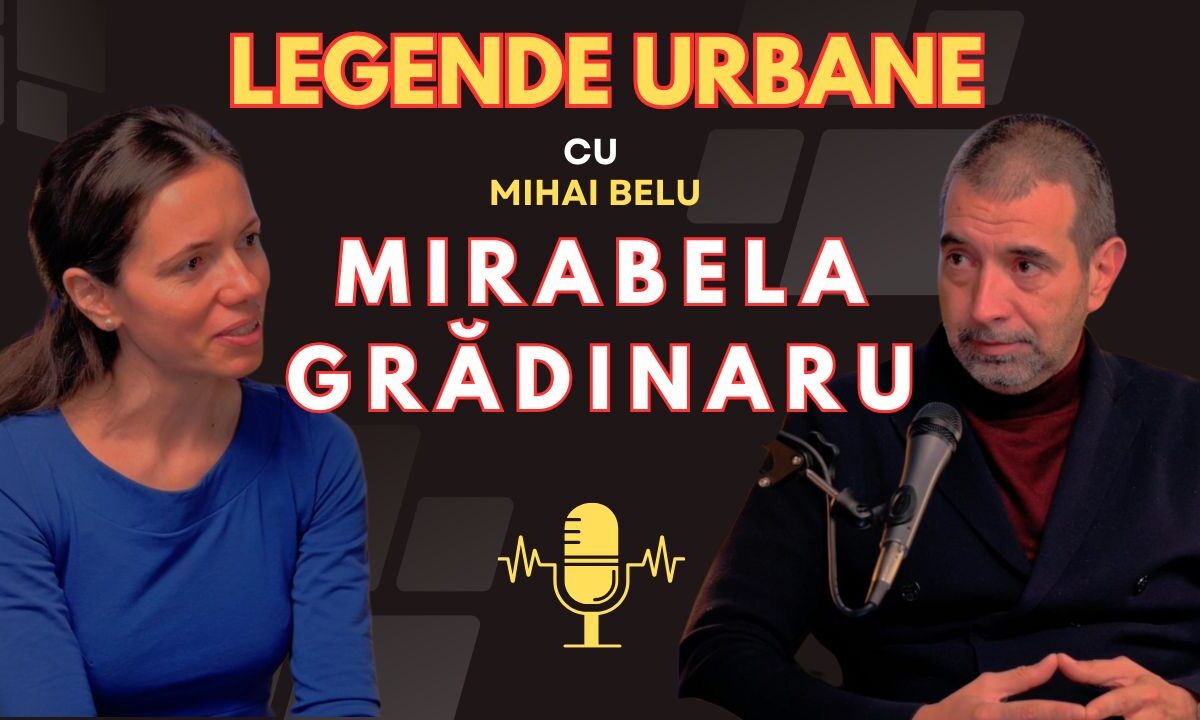Mirabela Grădinaru, partenera de viață a lui Nicușor Dan, la Legende Urbane cu Mihai Belu