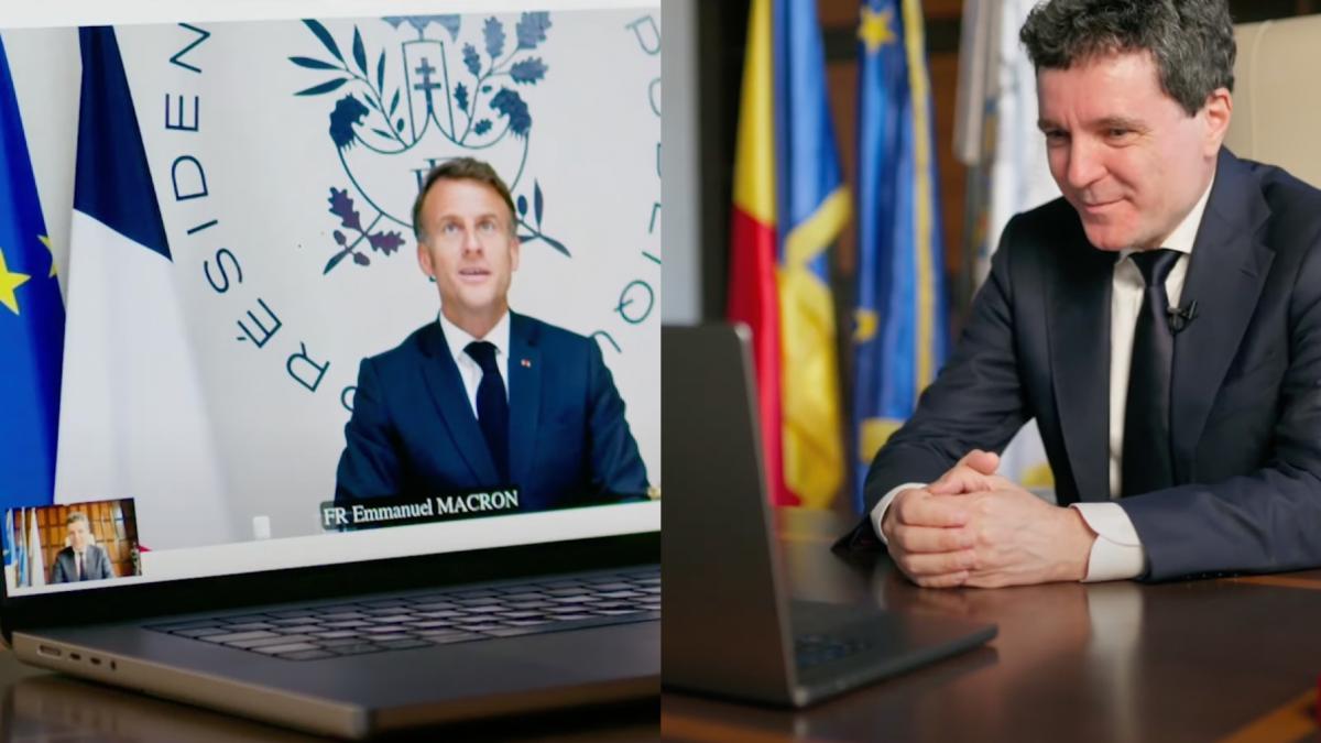 macron isi anunta sustinerea pentru nicusor dan cei doi au vorbit prin video call in franceza sunt constient de ce este in joc 973116