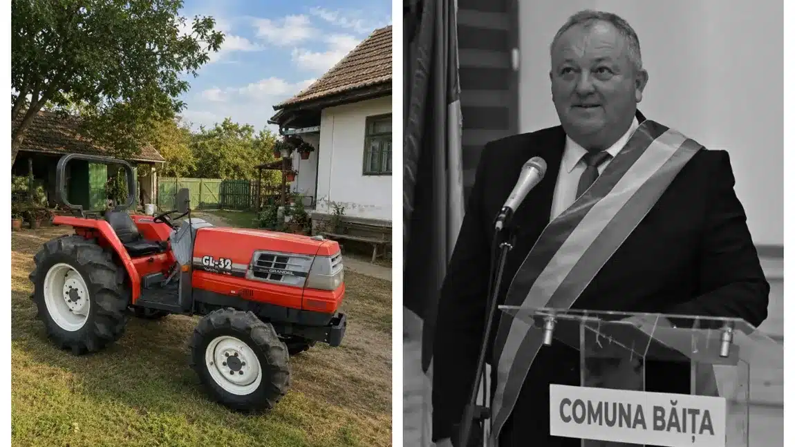 Tragedie în Hunedoara Primarul din Băița s-a răsturnat cu tractorul și a murit